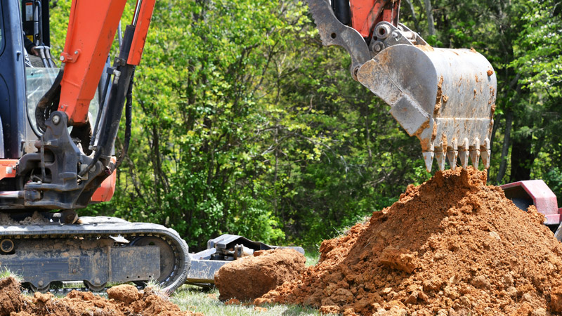 France_Sales_And_Service_Backhoe_Excavating_Lawn